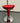 Modern Adjustable Red Bar Stool – Gloss Finish with Chrome Base &amp; Footrest