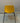 Yellow Plastic Café / Visitor Chair – Black Metal Legs